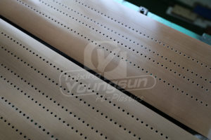 laminated Teflon coating fabrics, punched into 4 holes in line for air pass through