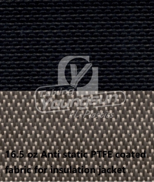 16.5 oz Anti-static Teflon coated fiberglass fabric