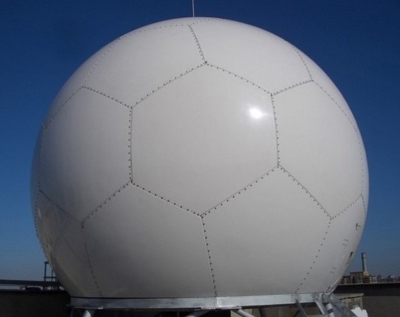 PTFE fabric for satcom and weather radomes